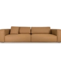 sofa Hessentia Rubik 292 zaprojektowana przez Luca Erba, materiały: Tkanina, skóra, metal
