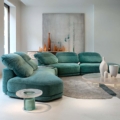 sofa modułowa Hessentia Cliff 680 zaprojektowana przez Hessentia, materiały: Tkanina, skóra