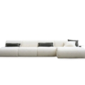sofa modułowa Hessentia Denver 281 zaprojektowana przez Claudio Cappellini, materiały: Tkanina, skóra