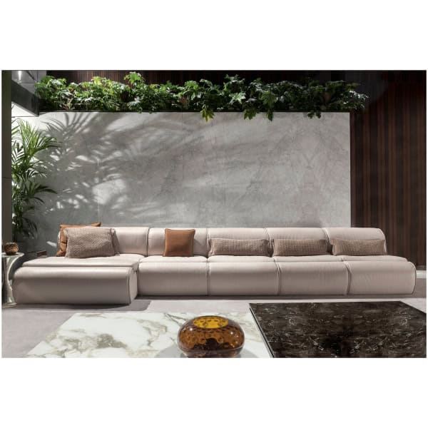 sofa-modulowa-Hessentia-Denver-281-2 sofa modułowa Hessentia Denver 281 zaprojektowana przez Claudio Cappellini, materiały: Tkanina, skóra