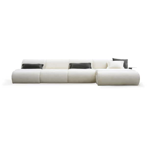 sofa-modulowa-Hessentia-Denver-281 sofa modułowa Hessentia Denver 281 zaprojektowana przez Claudio Cappellini, materiały: Tkanina, skóra