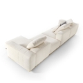 sofa modułowa Hessentia Rubik 293 zaprojektowana przez Luca Erba, materiały: Tkanina, Skóra, Metal