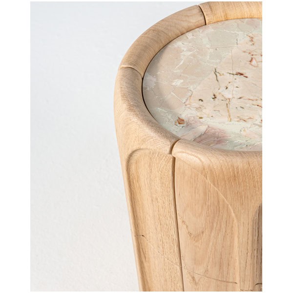 stolik-kawowy-Hessentia-Concave-618-2 stolik kawowy Hessentia Concave 618 zaprojektowana przez Claudio Cappellini, materiały: Drewno, marmur