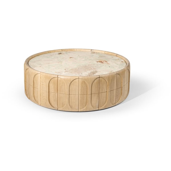 stolik-kawowy-Hessentia-Concave-618-4 stolik kawowy Hessentia Concave 618 zaprojektowana przez Claudio Cappellini, materiały: Drewno, marmur