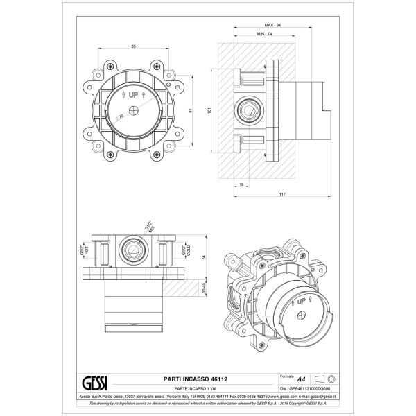 Gessi-BUILT-IN-PARTS-46112-Element-podtynkowy-wodoszczelny-baterii-jednoobiegowej-wiele-kolorow-rys-techniczny.jpg BUILTIN PARTS 46112 rysunek techniczny