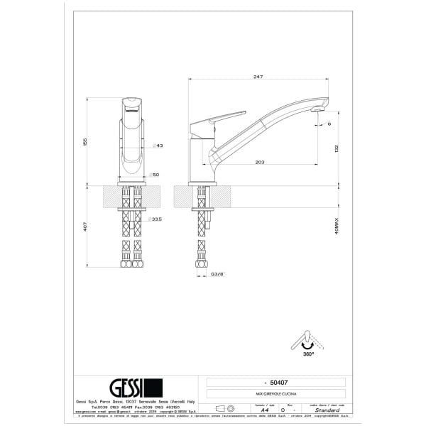 Gessi-CARY-50407-Bateria-kuchenna-z-obrotowa-wylewka-wiele-kolorow-rys-techniczny.jpg CARY 50407 rysunek techniczny