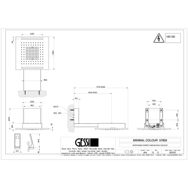 Gessi-COLOUR-57933-Deszczownica-kwadratowa-350x350-mm-z-funkcja-deszczu-RAINFALL-i-oswietleniem-do-chromoterapii-wersja-do-montazu-na-scianie-wiele-kolorow-rys-techniczny.jpg COLOUR 57933 rysunek techniczny