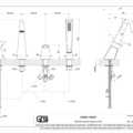 CONO BATH 45037 rysunek techniczny