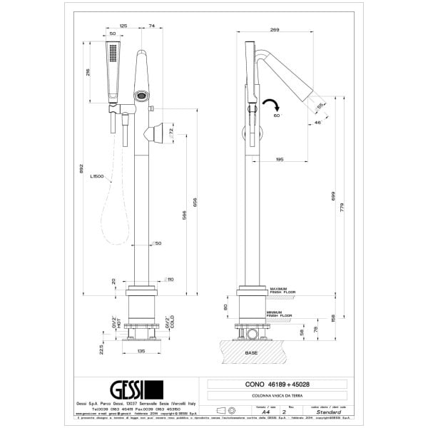 Gessi-CONO-BATH-46189-45028-Bateria-wannowa-wolnostojaca-wiele-kolorow-rys-techniczny.jpg CONO BATH 46189+45028 rysunek techniczny