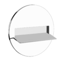 Gessi CONO SHOWER 39897 39903 Wylewka prysznicowa scienna kaskadowa TONDO z bialym podswietleniem wiele kolorow 238 Polerowana lustrzana stal 239 Stal szczotkowana