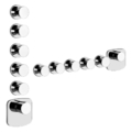 Gessi CONO SHOWER 43109 45240 Bateria termostatyczna podtynkowa 5 obiegowa high capacity przylacza 3 4 wiele kolorow 031 Chrom 149 Finox 279 Biały CN 299 Czarny XL 706 Czarny Metal PVD 030 Miedź PVD 707 Czarny metal szczotkowany PVD