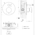 CONO SHOWER 44673+45079 rysunek techniczny