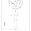 CONO SHOWER 45150 rysunek techniczny