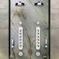 Gessi CONO SHOWER 45151 Deszczownica scienna z regulacja z antilimestone przylacze 1 2 wiele kolorow 031 Chrom 149 Finox 279 Biały CN 299 Czarny XL 706 Czarny Metal PVD 030 Miedź PVD 707 Czarny metal szczotkowany PVD