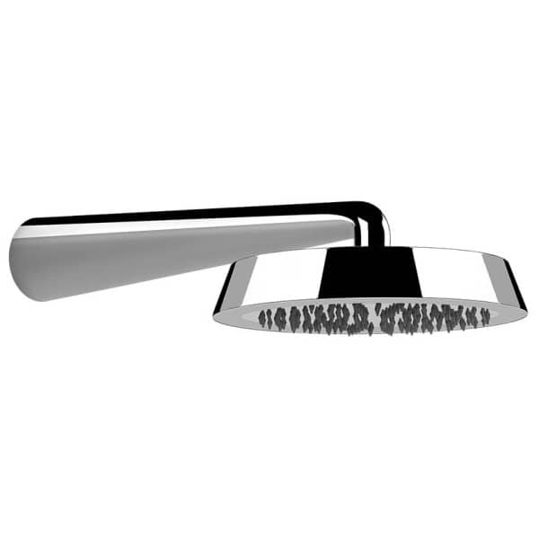 Gessi CONO SHOWER 45151 Deszczownica scienna z regulacja z antilimestone przylacze 1 2 wiele kolorow 031 Chrom 149 Finox 279 Biały CN 299 Czarny XL 706 Czarny Metal PVD 030 Miedź PVD 707 Czarny metal szczotkowany PVD