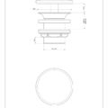 CONO WASHBASINS 1311 rysunek techniczny