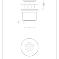 CONO WASHBASINS 1313 rysunek techniczny