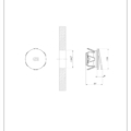 CONO WASHBASINS 37585 rysunek techniczny