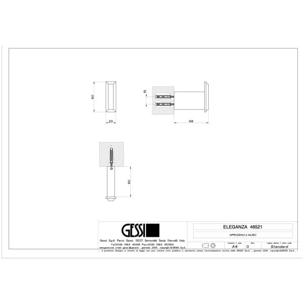 Gessi-ELEGANZA-ACCESSORIES-46521-Wieszak-scienny-na-szlafrok-wiele-kolorow-rys-techniczny.jpg ELEGANZA ACCESSORIES 46521 rysunek techniczny