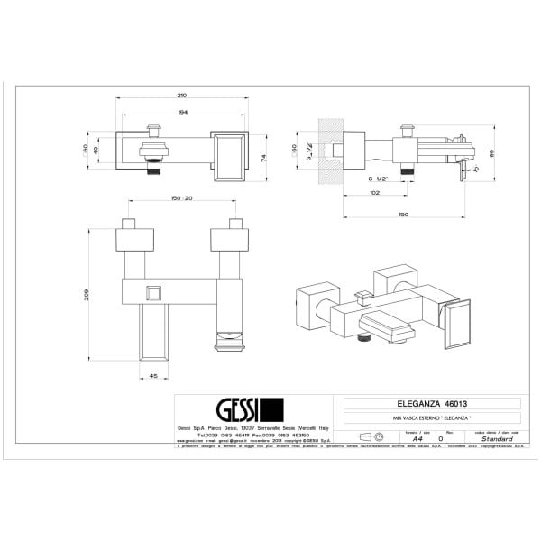 Gessi-ELEGANZA-BATH-46013-Bateria-wannowa-natynkowa-z-przelacznikiem-wanna-prysznic-element-zewnetrzny-wiele-kolorow-rys-techniczny.jpg ELEGANZA BATH 46013 rysunek techniczny