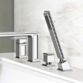 Gessi ELEGANZA BATH 46037 Bateria wannowa 4 otworowa z wylewka i przelacznikiem waz prysznicowy 15m wiele kolorow 031 Chrom 080 Złoty CCP 087 Szczotkowane złoto CCP 149 Finox 706 Czarny Metal PVD 030 Miedź PVD 713 Antyczny mosiądz