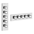 Gessi ELEGANZA SHOWER 43107 46208 Bateria termostatyczna podtynkowa 4 obiegowa high capacity przylacza 3 4 wiele kolorow 031 Chrom 080 Złoty CCP 087 Szczotkowane złoto CCP 149 Finox 706 Czarny Metal PVD 030 Miedź PVD 713 Antyczny mosiądz