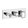 Gessi ELEGANZA SHOWER 44639 46138 Bateria prysznicowa podtynkowa dwuobiegowa z przelacznikiem zaworem przelaczajacym przylaczem weza prysznicowego i uchwytem sluchawki prysznicowej wiele kolorow 031 Chrom 080 Złoty CCP 087 Szczotkowane złoto CCP 149 Finox 706 Czarny Metal PVD 030 Miedź PVD 713 Antyczny mosiądz