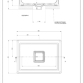 ELEGANZA WASHBASINS 46805 rysunek techniczny
