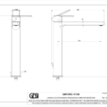 EMPORIO CORSO VENEZIA 47109 rysunek techniczny