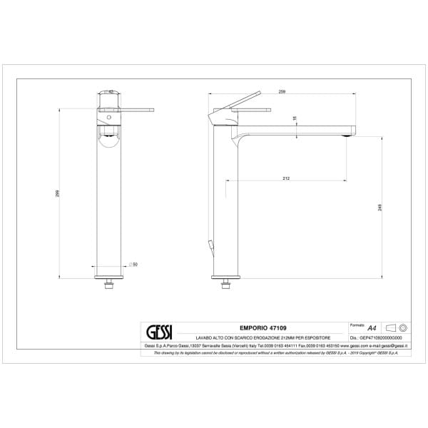 Gessi-EMPORIO-CORSO-VENEZIA-47109-Bateria-umywalkowa-nablatowa-z-przylaczami-3-8-wiele-kolorow-rys-techniczny.jpg EMPORIO CORSO VENEZIA 47109 rysunek techniczny