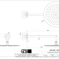 EMPORIO SHOWER 47257 rysunek techniczny