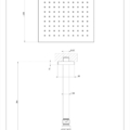 EMPORIO SHOWER 47290 rysunek techniczny