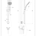 EMPORIO SHOWER 47306 rysunek techniczny