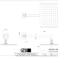 EMPORIO SHOWER 47368 rysunek techniczny