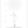 EMPORIO SHOWER 47370 rysunek techniczny