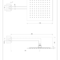 EMPORIO SHOWER 93348 rysunek techniczny
