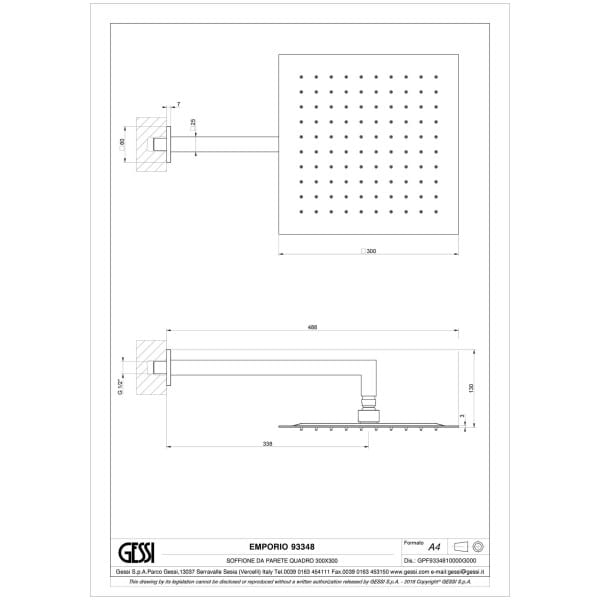 Gessi-EMPORIO-SHOWER-93348-Deszczownica-scienna-kwadratowa-300x300-mm-z-regulacja-i-z-antilimestone-przylacze-1-2-wiele-kolorow-rys-techniczny.jpg EMPORIO SHOWER 93348 rysunek techniczny