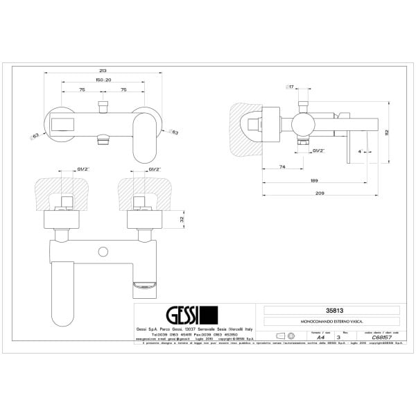 Gessi-EMPORIO-VIA-BAGUTTA-35813-Bateria-wannowa-natynkowa-z-przelacznikiem-wanna-prysznic-wiele-kolorow-rys-techniczny.jpg EMPORIO VIA BAGUTTA 35813 rysunek techniczny