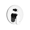 Gessi EMPORIO VIA BAGUTTA 38659 35956 Bateria prysznicowo wannowa podtynkowa dwuobiegowa z przylaczami 1 2 filtrami i przelacznikiem 2 obiegowym wanna prysznic z glow wiele kolorow 031 Chrom