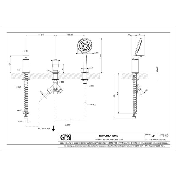 Gessi-EMPORIO-VIA-SOLFERINO-49043-Bateria-wannowa-3-otworowa-z-przelacznikiem-wezem-prysznicowym-15m-wyciagana-sluchawka-prysznicowa-antilimestone-wiele-kolorow-rys-techniczny.jpg EMPORIO VIA SOLFERINO 49043 rysunek techniczny