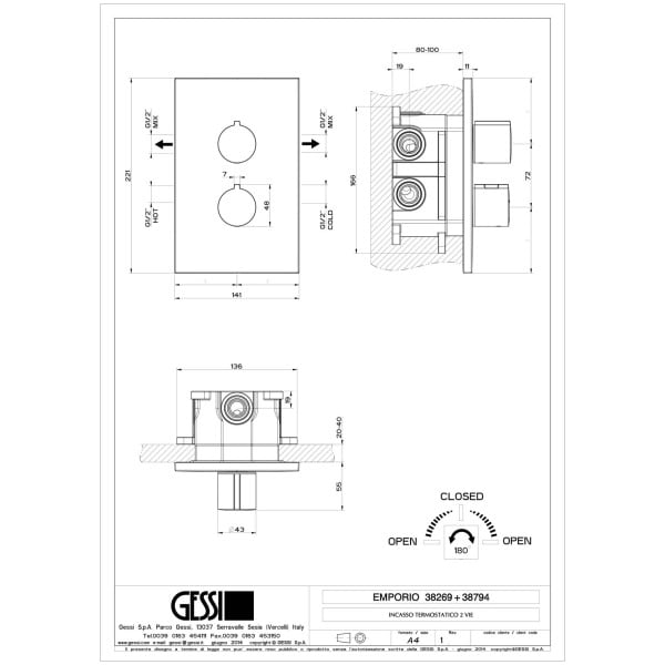 Gessi-EMPORIO-VIA-TORTONA-38269-38794-Bateria-termostatyczna-dwuobiegowa-z-przylaczami-1-2-filtrami-i-przelacznikiem-dwuobiegowym-1-2-z-glowica-ceramiczna-wiele-kolorow-rys-techniczny.jpg EMPORIO VIA TORTONA 38269+38794 rysunek techniczny
