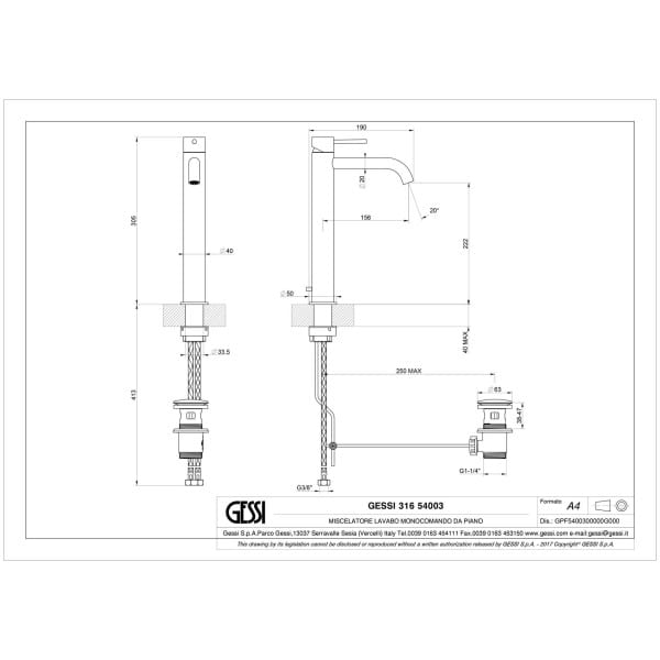 Gessi-FLESSA-54003-Bateria-umywalkowa-nablatowa-z-korkiem-automatycznym-wiele-kolorow-rys-techniczny.jpg FLESSA 54003 rysunek techniczny
