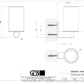 GESSI316 ACCESSORIES 54707 rysunek techniczny