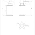 GESSI316 ACCESSORIES 54737 rysunek techniczny