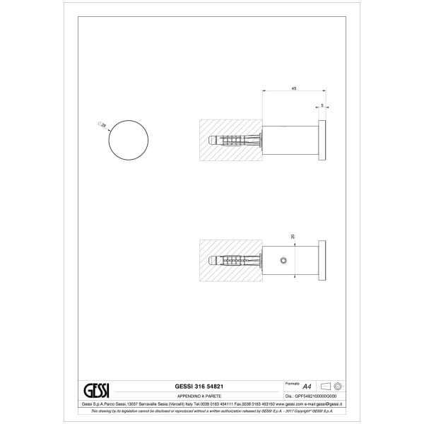 Gessi-GESSI316-ACCESSORIES-54821-Wieszak-scienny-na-szlafrok-wiele-kolorow-rys-techniczny.jpg GESSI316 ACCESSORIES 54821 rysunek techniczny