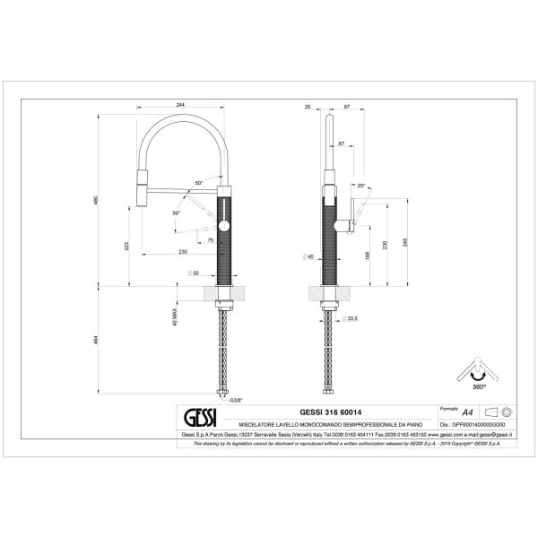 Gessi-GESSI316-KITCHEN-60014-Bateria-kuchenna-z-obrotowa-wylewka-z-pojedynczym-trybem-strumienia-wody-wiele-kolorow-rys-techniczny.jpg GESSI316 KITCHEN 60014 rysunek techniczny