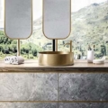 Gessi316 GESSI316 WASHBASINS 54601 Umywalka nablatowa ze stali nierdzewnej bez przelewu wiele kolorow 239 Stal szczotkowana 299 Czarny XL 707 Czarny metal szczotkowany PVD 708 Miedź szczotkowana PVD 726 Ciepła stal PVD