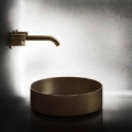 Gessi316 GESSI316 WASHBASINS 54601 Umywalka nablatowa ze stali nierdzewnej bez przelewu wiele kolorow 239 Stal szczotkowana 299 Czarny XL 707 Czarny metal szczotkowany PVD 708 Miedź szczotkowana PVD 726 Ciepła stal PVD