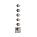 Gessi GESSI316 WELLNESS 43109 54510 Bateria podtynkowa termostatyczna 2 obiegowa high capacity przylacza 3 4 wiele kolorow 239 Stal szczotkowana 707 Czarny metal szczotkowany PVD 708 Miedź szczotkowana PVD 726 Ciepła stal PVD