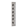 Gessi GESSI316 WELLNESS 43109 54520 Bateria podtynkowa termostatyczna 5 obiegowa high capacity przylacza 3 4 wiele kolorow 239 Stal szczotkowana 707 Czarny metal szczotkowany PVD 708 Miedź szczotkowana PVD 726 Ciepła stal PVD